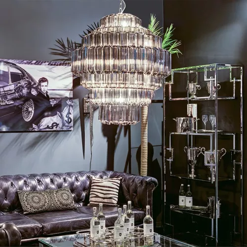 Payaa Ceiling Lamp Castelli Large 80x80x93cm Smoked Glass (114590)