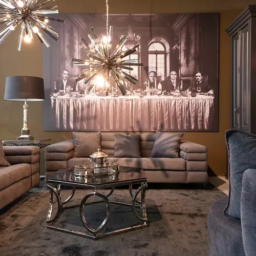 Payaa Plafondlamp Tori 45x45x42cm Rookglas (115300)