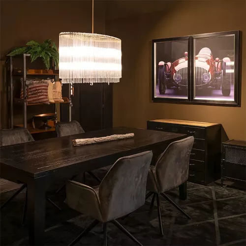 Payaa Plafondlamp 55x60x45cm Helder Glas goud (115304)