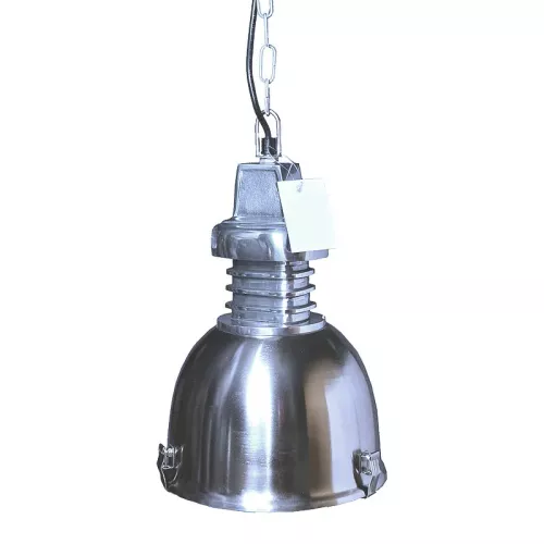 Hanglamp 22x22x34cm vintage zilver metaal