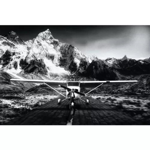 James Dean Vliegtuig 100x150x2cm