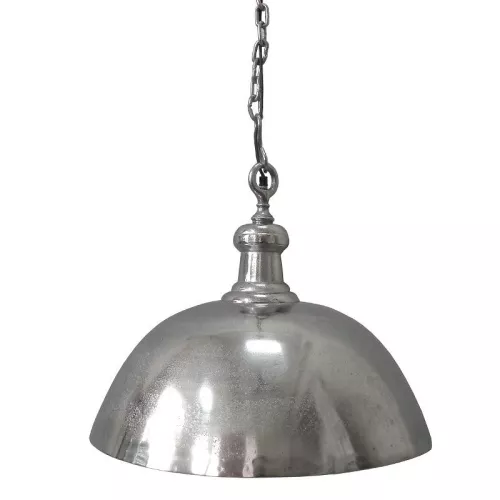 Hanglamp 50x50x42cm zilver rond vintage