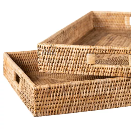 Payaa Dienblad Set Violet 67x64x7cm & 42x40x7cm hout (115171)