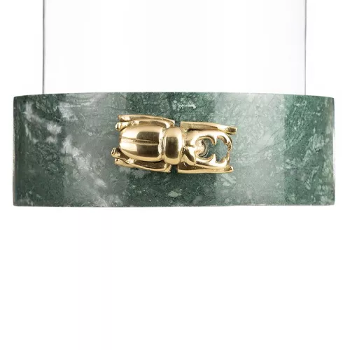 Payaa Windlicht 21x21x34cm Kleine kever groen marmer (107900)