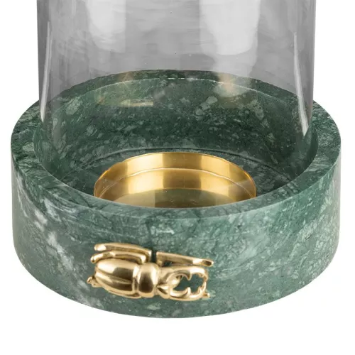 Payaa Windlicht 21x21x34cm Kleine kever groen marmer (107900)